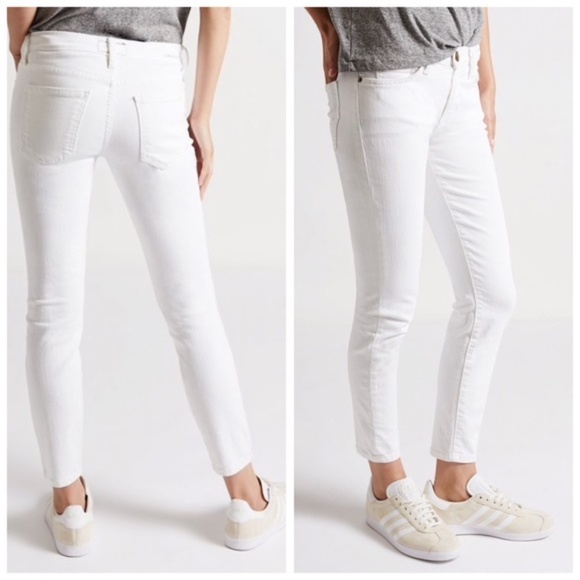 CURRENT ELLIOTT Stiletto White Skinny Crop Jean 26